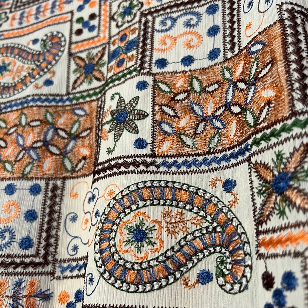 John Mark Patchwork Kimono Jacket Boho Festival S… - image 5